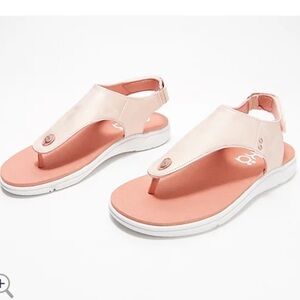 Ryka Pearlized Adjustable T strap Sandal​​​​